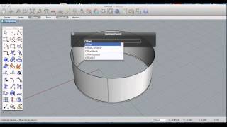 How to Thicken a Surface Rhino 3D Offset Surface [upl. by Leerzej]