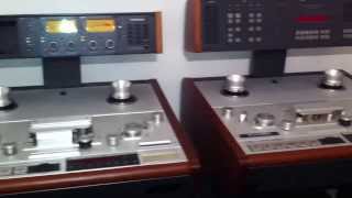 Some fine open reel recorders Nagra  Studer  Stellavox  Ampex  Sony [upl. by Laehcor951]