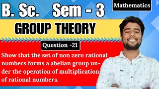 Show that the set of non zero rational numbers forms a Abelian group under the operation of [upl. by Geraud780]