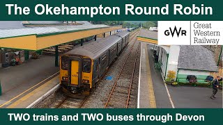 ExeterBarnstapleBidefordOkehamptonExeter  Two trains and two buses [upl. by Ahsuatal]