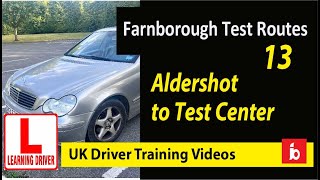 Aldershot to exam center part 13  farnborough driving routes [upl. by Avictor350]