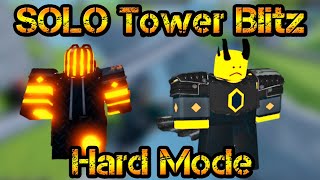 SOLO MAJOR UPDATE Tower Blitz New Roblox Tower Defense Simulator  First Solo WIN Hard Mode [upl. by Amory]