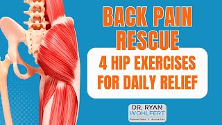 Back Pain Rescue 4 Hip Exercises for Daily Relief [upl. by Boniface687]