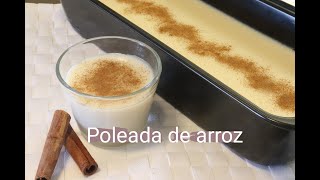 RECETA DE POLEADA DE ARROZ  RECETA SALVADOREÑA [upl. by Akeimahs]