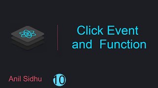 React tutorial for beginners 10 Click event and function in ReactJs [upl. by Eidob]