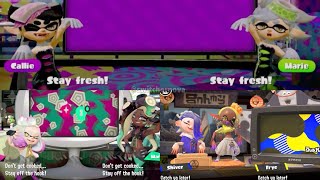 All Splatoon Idols OutrosCatchphrases Squid SistersOff The HookDeep Cut [upl. by Aehtela]