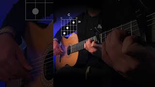 Simple folk chords 🌻 guitar guitarra guitare violao fingerstyle singersongwriter [upl. by Eahs]