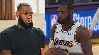 LeBron James Plays NBA 2K19 With Lakers GAMEPLAY Parody [upl. by Nareht111]