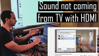 Solved Sound Not Coming From TV When Connected To Laptop with HDMI [upl. by February644]