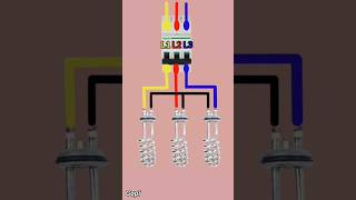 three face heater coil connection 🤔 water heater 3 wire connection shorts viralvideo electrical [upl. by Akenaj534]