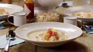 How to Make Hearty Halibut Chowder  Fish Recipes  Allrecipescom [upl. by Aicatsal]