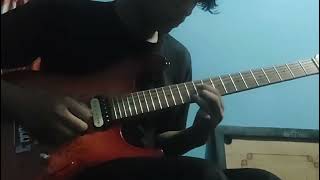 hajar jamma rockheads guitar solo cover [upl. by Yriek378]