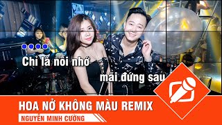 Hoa Nở Không Màu Remix  Karaoke Nhạc Sống Tone Nam [upl. by Esinal]