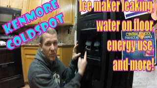 Kenmore Coldspot Ice maker leaking water frost build up ice melting MY FIX [upl. by Jevon]