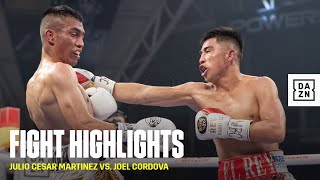 FIGHT HIGHLIGHTS  Julio Cesar Martinez vs Joel Cordova [upl. by Neelahs]