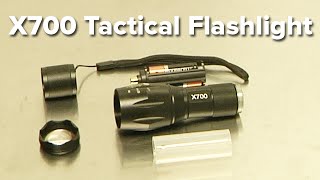 AlumiTact X700 Flashlight Review  700 Lumen Tactical Flashlight wZoom Capability [upl. by Rycca]