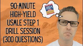 90Minute USMLE Step 1 Drill Session 300 USMLE questions [upl. by Giulia]