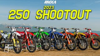 2023 250cc Motocross Action Shootout [upl. by Fairfax]