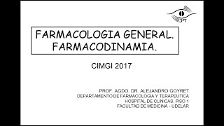 Farmacodinamia [upl. by Pepi]