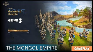 The Battle of Zhongdu 1215  Age of Empires IV  The Mongol Empire Mission 3 [upl. by Nolte]