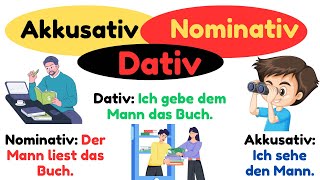 Master German Cases Nominativ Akkusativ amp Dativ  A1A2 learngermangermanforbeginners [upl. by Ahsinert93]