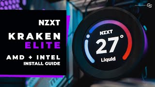 HOW TO Install NZXT Kraken Elite 240360 RGB on AMD AM4AM5 amp Intel LGA 115x 1200 1700 [upl. by Selmore]