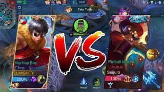 CHAWKING VS MRSUAVE Mobile Legends chou gameplay [upl. by Shaylah]