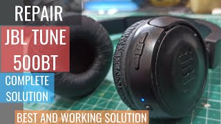 REPAIR JBL TUNE T450 500BT HEADPHONE COMPLETE PROBLEMES SOLUTION [upl. by Armando]