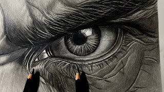 Perfect Eye 👁️ Contact How To Draw Hyper Realistic Eye With Staedtler pencils Step By Step viral [upl. by Amada]