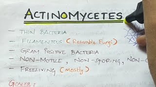 Actinomycetes  Micribiology  Handwritten notes [upl. by Eelyahs]