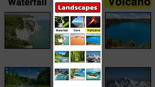 Landscape Vocabulary  Different Landscapes Names In English With Pictures [upl. by Geibel739]