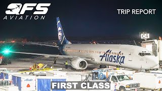 TRIP REPORT  Alaska Airlines  737 900  Anchorage ANC to Seattle SEA  First Class [upl. by Olivia511]