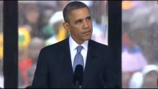 Barack Obama Eulogy Speech for Nelson Mandela 10 December 2013 [upl. by Notsruht]