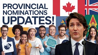 Canada Immigration 2025 Latest Provincial Nominations in BC Manitoba amp Alberta [upl. by Ajssatsan]