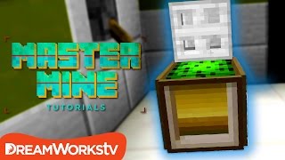 How to Make a WORKING TRASH CAN in Minecraft  MASTER MINE TUTORIALS [upl. by Fuchs]