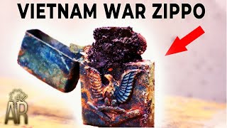 Zippo lighter restoration  Vietnam War repair Long Bin 196768 [upl. by Kramlich14]