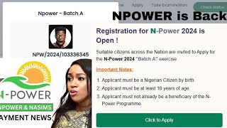 Registration for NPower 2024 is Open New Npower Registration 2024 [upl. by Hannazus572]