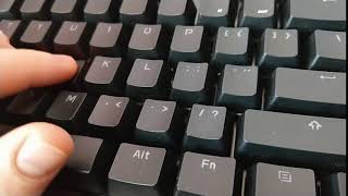 Mechanical Gaming Keyboard Genesis RX85 RGB sound test Kailh Brown switches [upl. by Behlke]