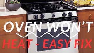 ✨ HOTPOINT GAS OVEN ISN’T HEATING  EASY FIX ✨ [upl. by Airyk]