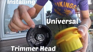 Installing Universal Trimmer Head  Rino Tuff Pivotrim AutoWinder [upl. by Poyssick563]