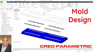 Creo Parametric  Mold Design Overview  Manufacturing [upl. by Puttergill]