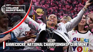 THE SOUTH CAROLINA GAMECOCKS ARE 2024 NATIONAL CHAMPIONS 🏆 FULL CEREMONY  ESPN College Basketball [upl. by Raybin]