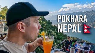 EXPLORING POKHARA NEPAL｜World Peace Pagoda 🇳🇵 [upl. by Halas]