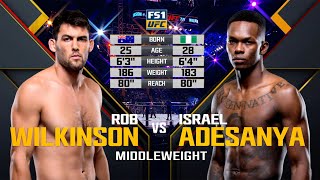 UFC Debut Israel Adesanya vs Rob Wilkinson  Free Fight [upl. by Zonda]