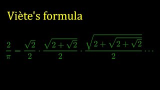 Viètes formula for approximate pi [upl. by Sower]