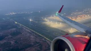 Blistering Sunrise Takeoff onboard Air India A320 NEO from Bangalore Kempegowda Intl Airport 4K [upl. by Lukasz]