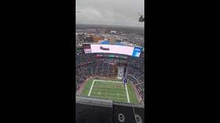 160th SOAR MH47 flyover at Patriots vs Chargers Game [upl. by Euqinomad]