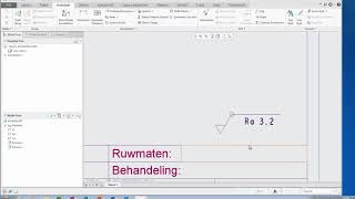 PTC Creo 5  Drawings  Surface finish symbol [upl. by Walliw]