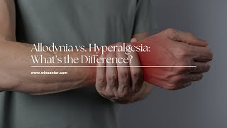 Hyperalgesia vs Allodynia What’s the Difference [upl. by Hamer]