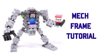 LEGO Mech Frame Tutorial Part3 For Small Mechs  Detailed Build [upl. by Nalod176]